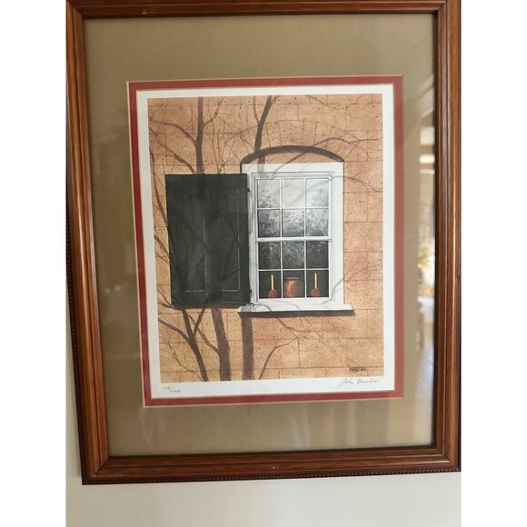 Framed Limited Edition Print "Old Salem The Boys School" By John Furches 106/100 - Picture 3 of 10